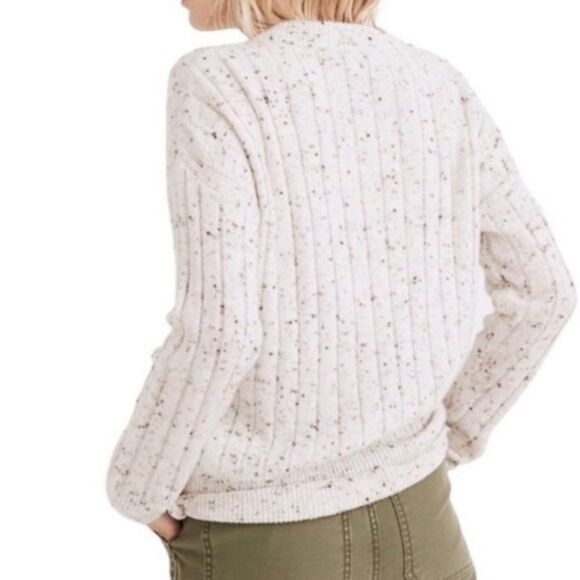 MADEWELL Wool Blend Bowden Henley Sweater in Coziest Yarn Size Small - Picture 3 of 7